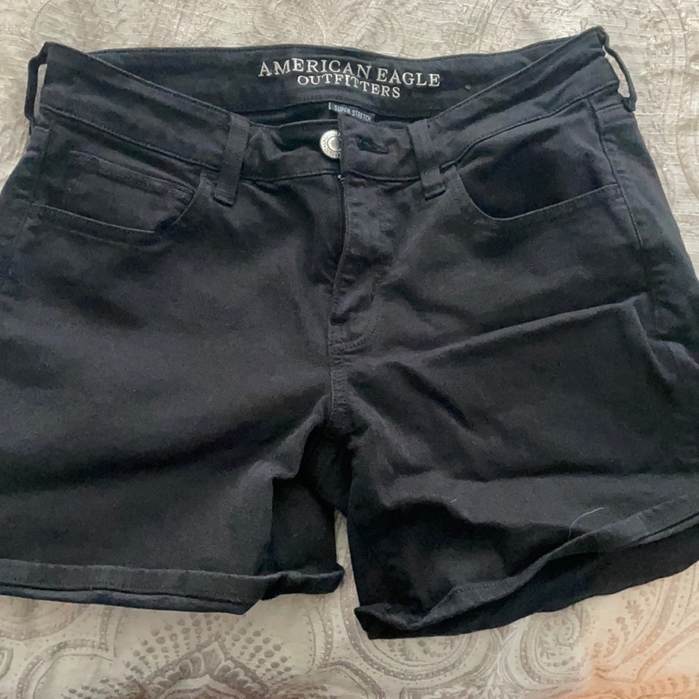 Black American eagle Jean shorts